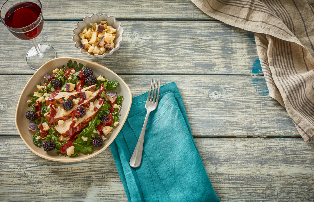 Grilled Chicken Salad with Blackberry Vinaigrette