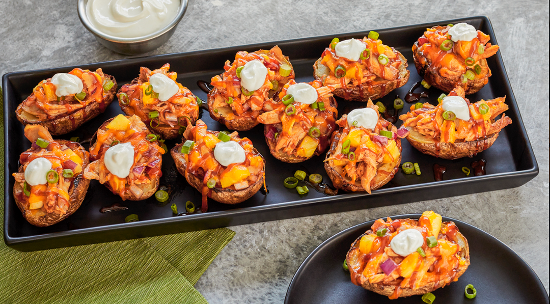 Barbeque Chicken Potato Skins