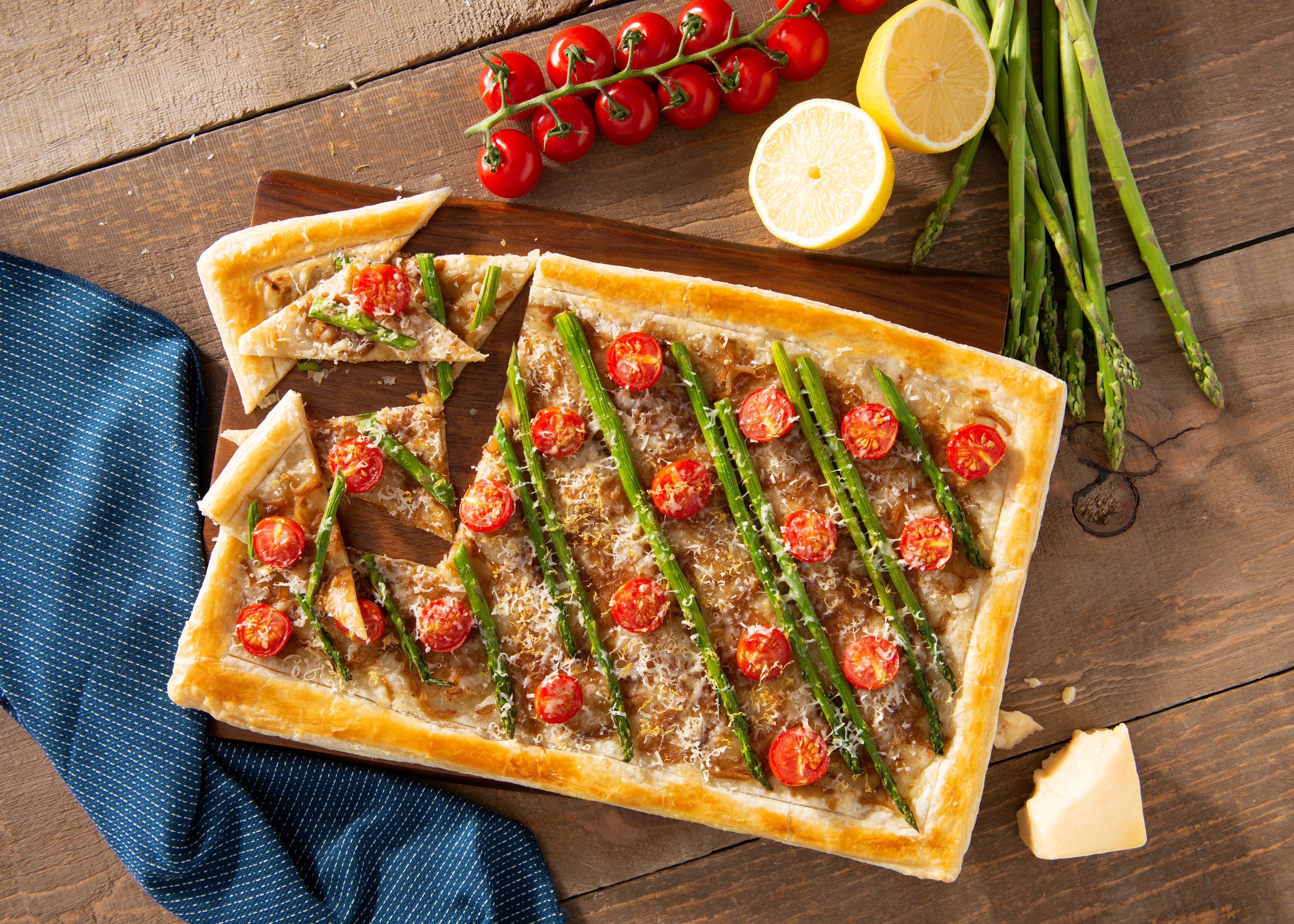 Asparagus-Parmesan Tart