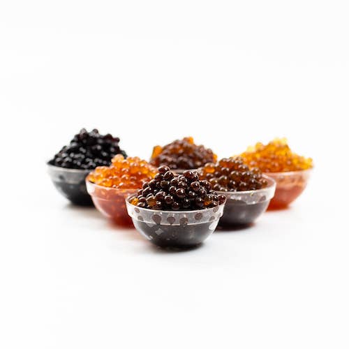 Sticky Balsamic Pomegranate Pearls