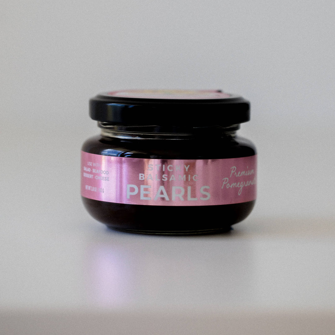 Sticky Balsamic Pomegranate Pearls