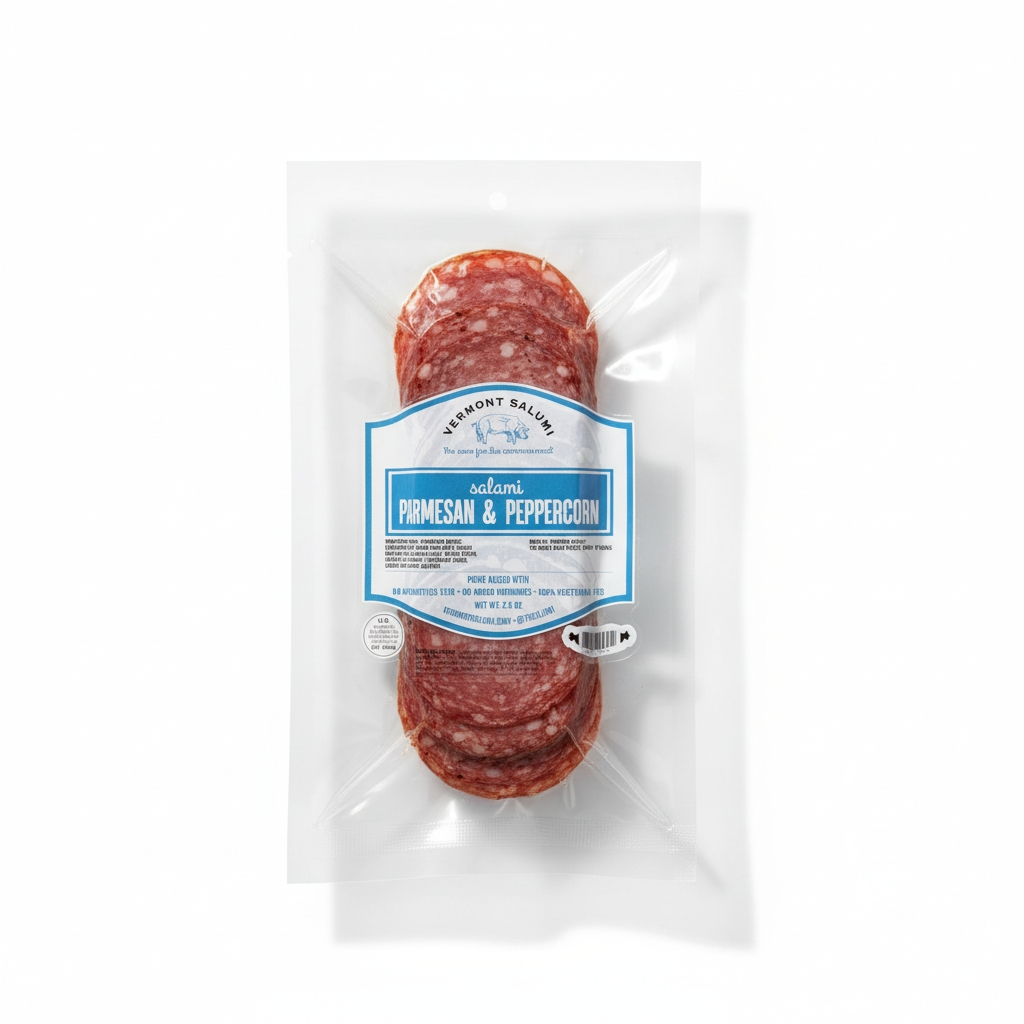 Vermont Salumi - Parmesan & Peppercorn Sliced Salami