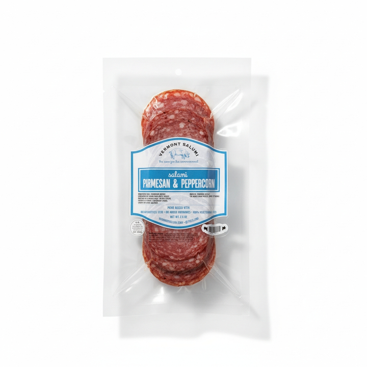 Vermont Salumi - Parmesan & Peppercorn Sliced Salami