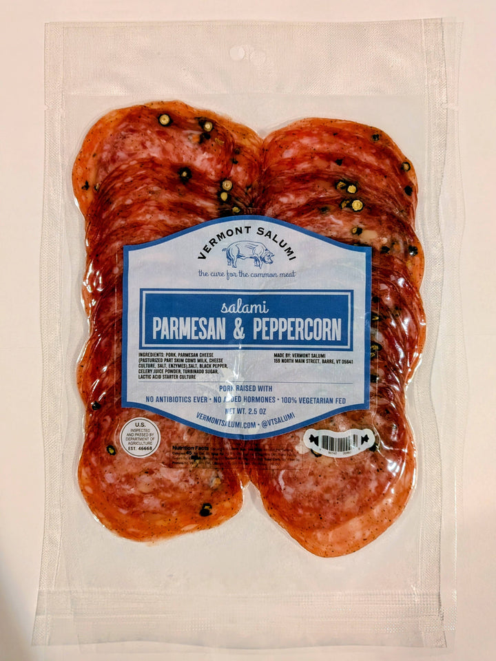 Vermont Salumi - Parmesan & Peppercorn Sliced Salami