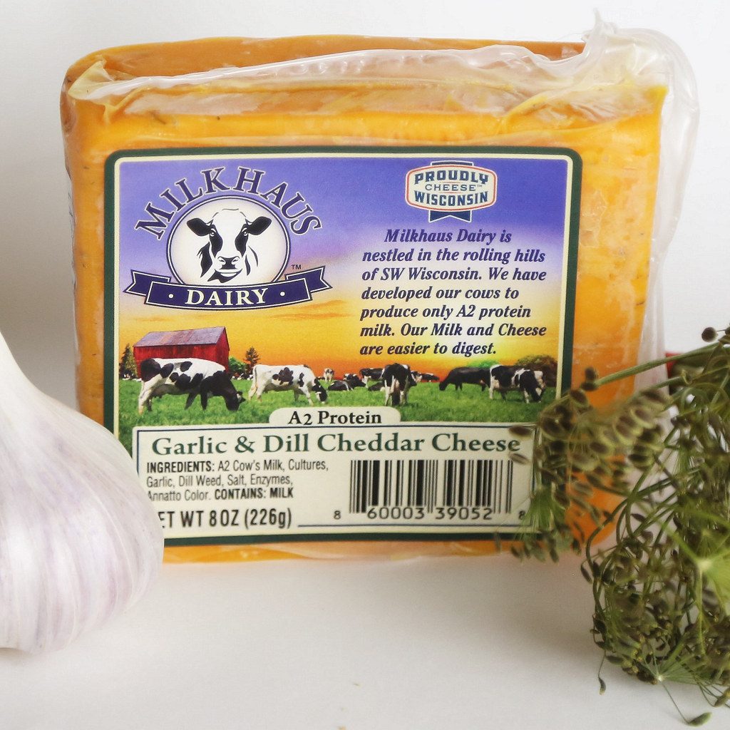 A2 Protein Garlic & Dill Cheddar Cheese