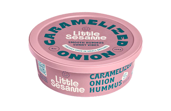 Organic Hummus with Caramelized Onions