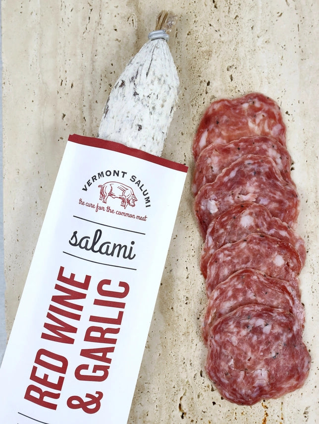 Vermont Salumi - Red Wine & Garlic - Salami Chub