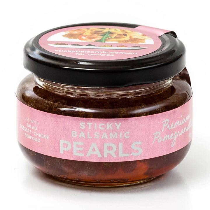Sticky Balsamic Pomegranate Pearls